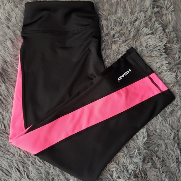 Head black/pink crop leggings - Picture 1 of 4